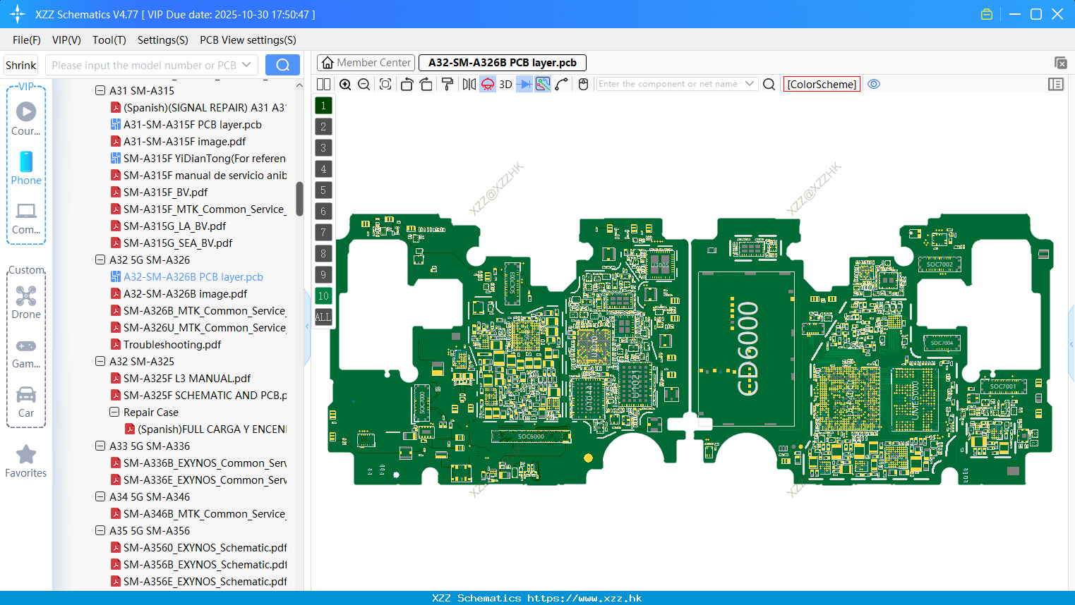 Samsung A32-SM-A326B PCB Layer